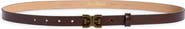 Sam Edelman Logo Plaque Leather Belt