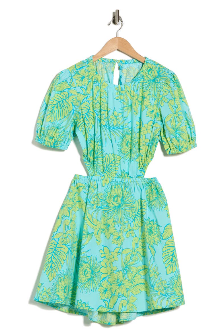 Manoa Valley Rosalee Dress, Alternate, color, AQUALINE