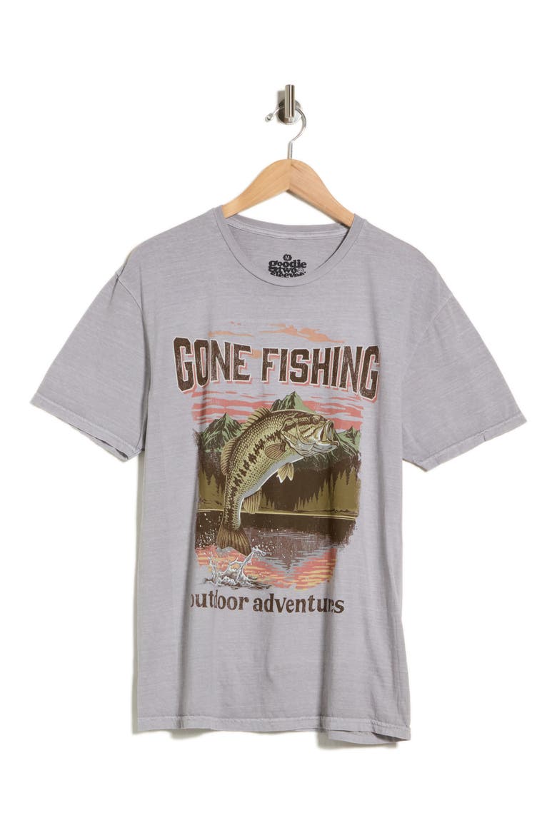 Gone Fishing Graphic T-Shirt, Main, color, PALOMA