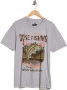 Goodie Two Sleeves Gone Fishing Graphic T-Shirt