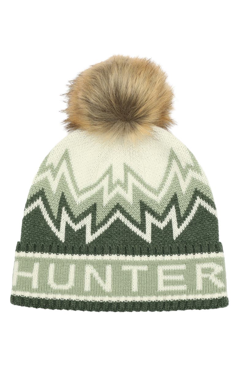 Hunter Fair Isle Pom Beanie, Main, color,