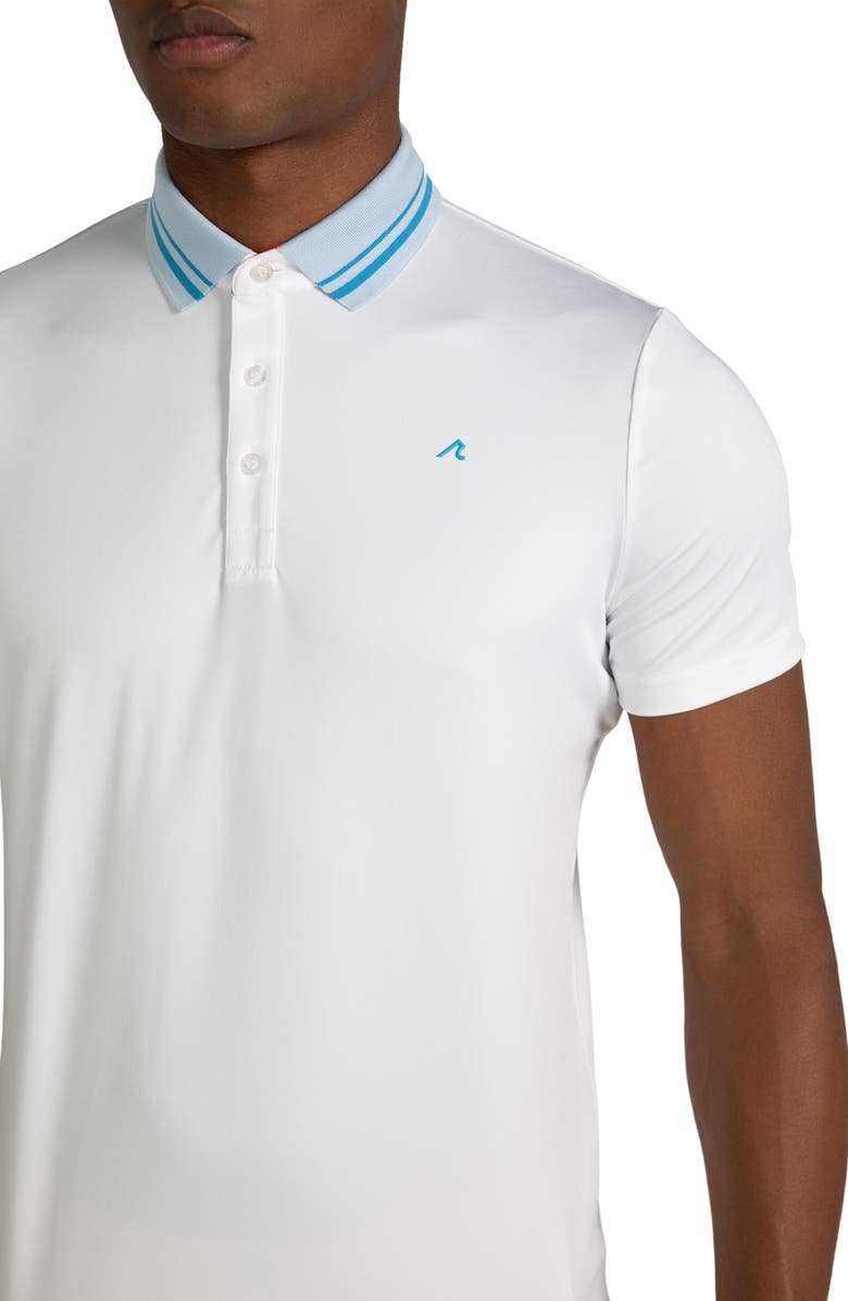 Redvanly Cadman Performance Golf Polo, Alternate, color, Bright White