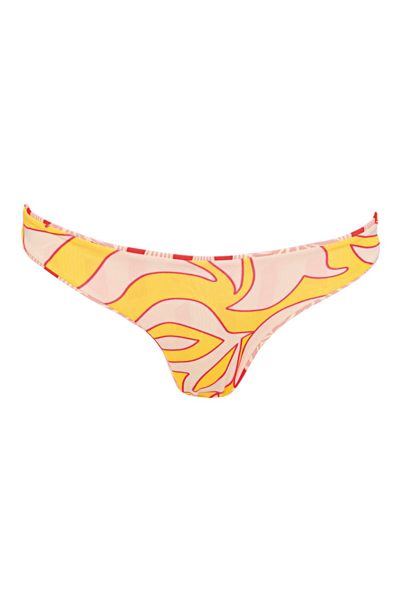 Palm Plantation Flirt Reversible Bikini Bottoms, Alternate, color, RED