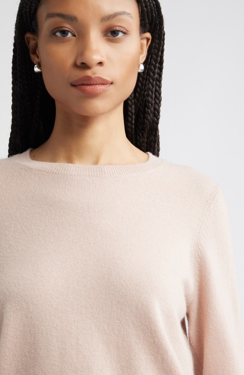 Nordstrom Cashmere Crewneck Sweater, Alternate, color, Tan Memoir