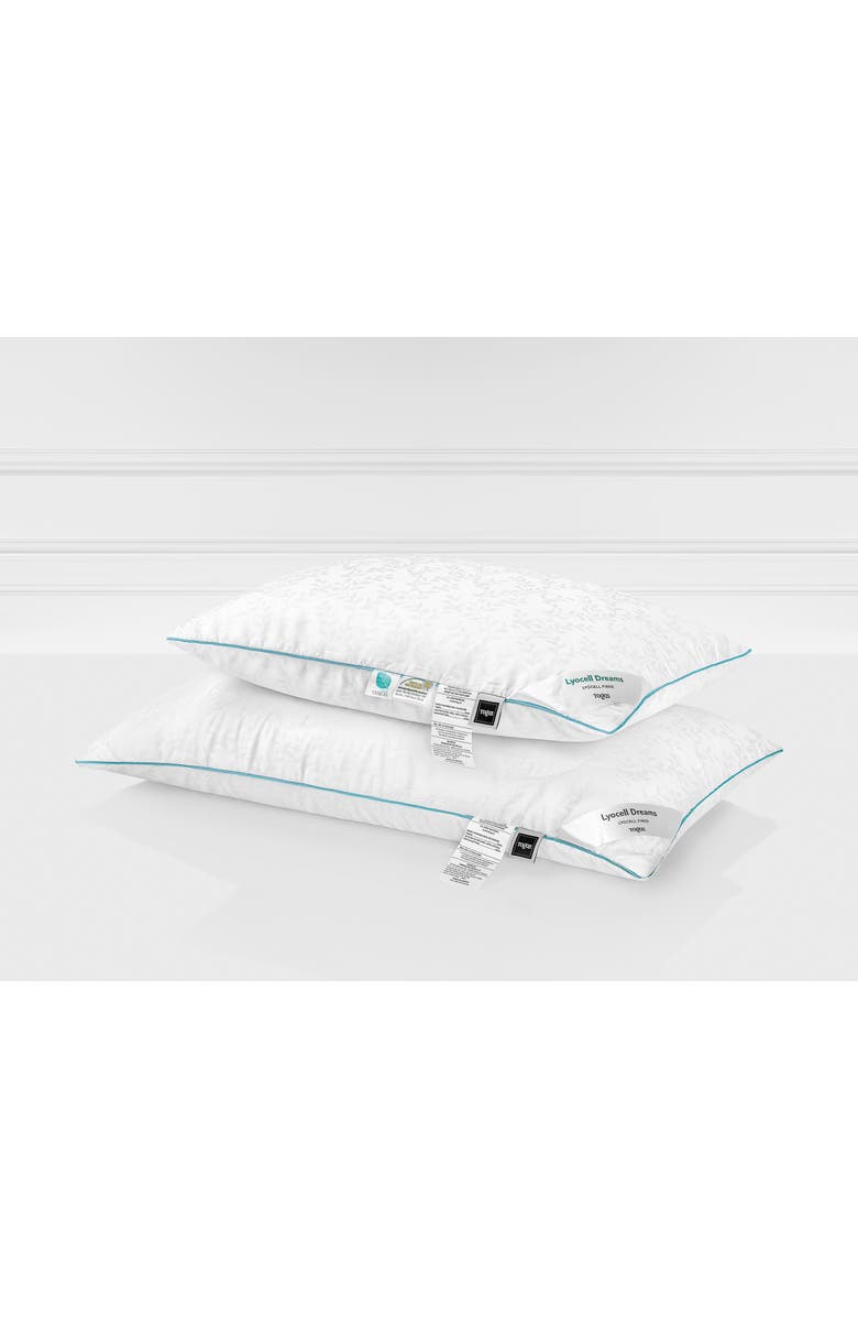 Togas Lyocell Dreams pillow, Alternate, color, White