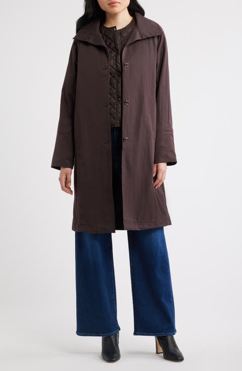 Raincoat with Quilted Vest