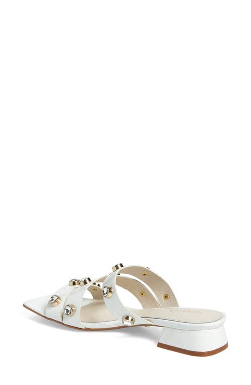 Cecelia New York Lindon Slide Sandal In White