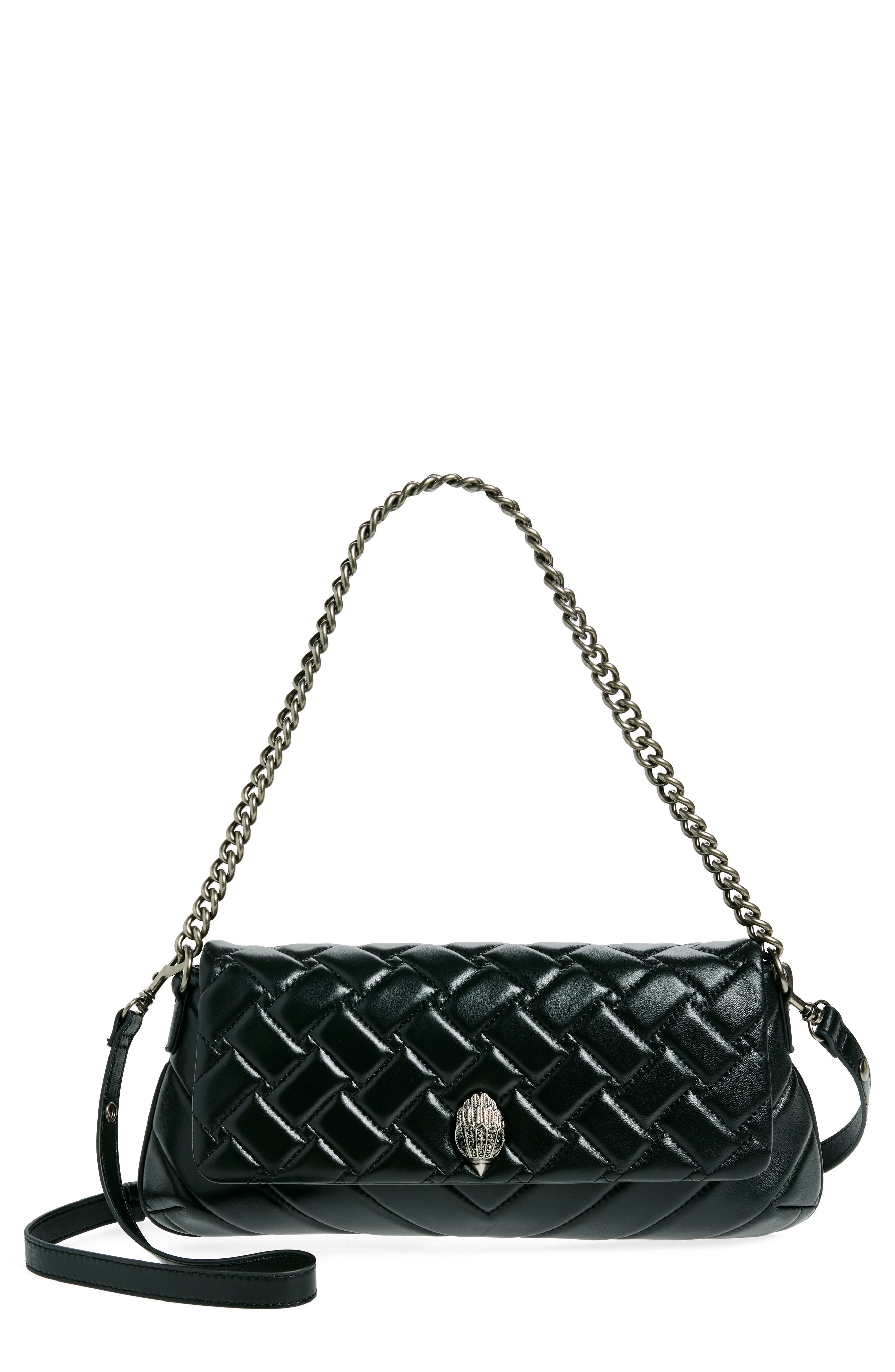 Kurt Geiger London Long Kensington Leather Shoulder Bag (Women ...