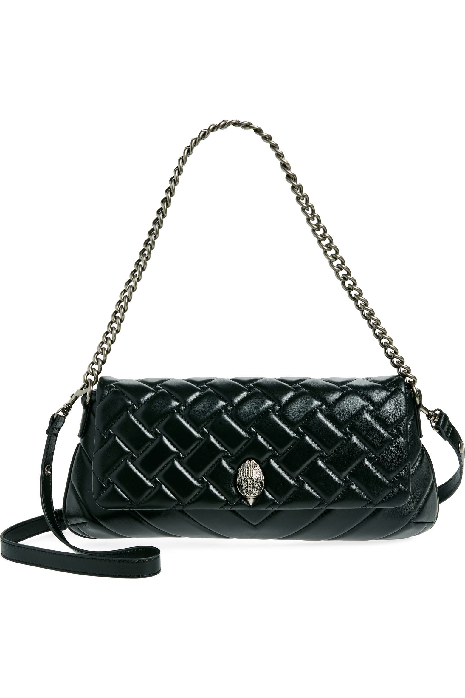 Kurt Geiger London Long Kensington Leather Shoulder Bag (Women ...