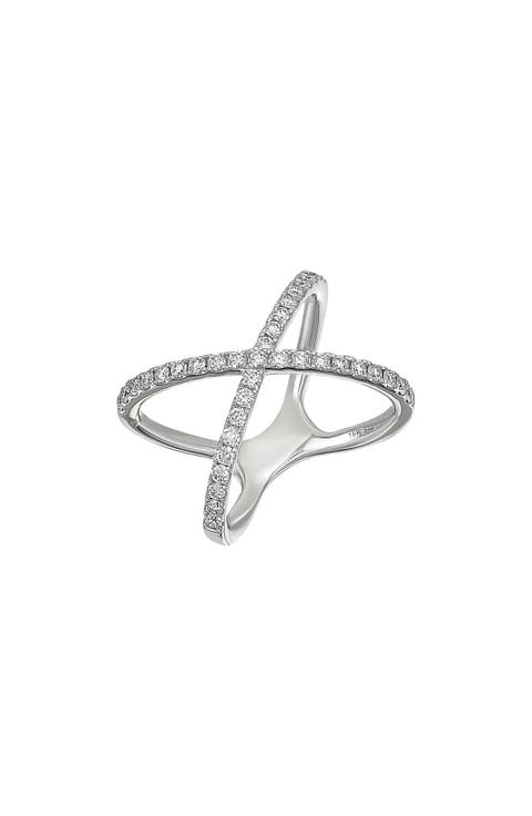 Audrey Diamond Crossover Ring (Nordstrom Exclusive)
