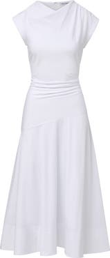 Veronica Beard Lisette Stretch Cotton Midi Dress