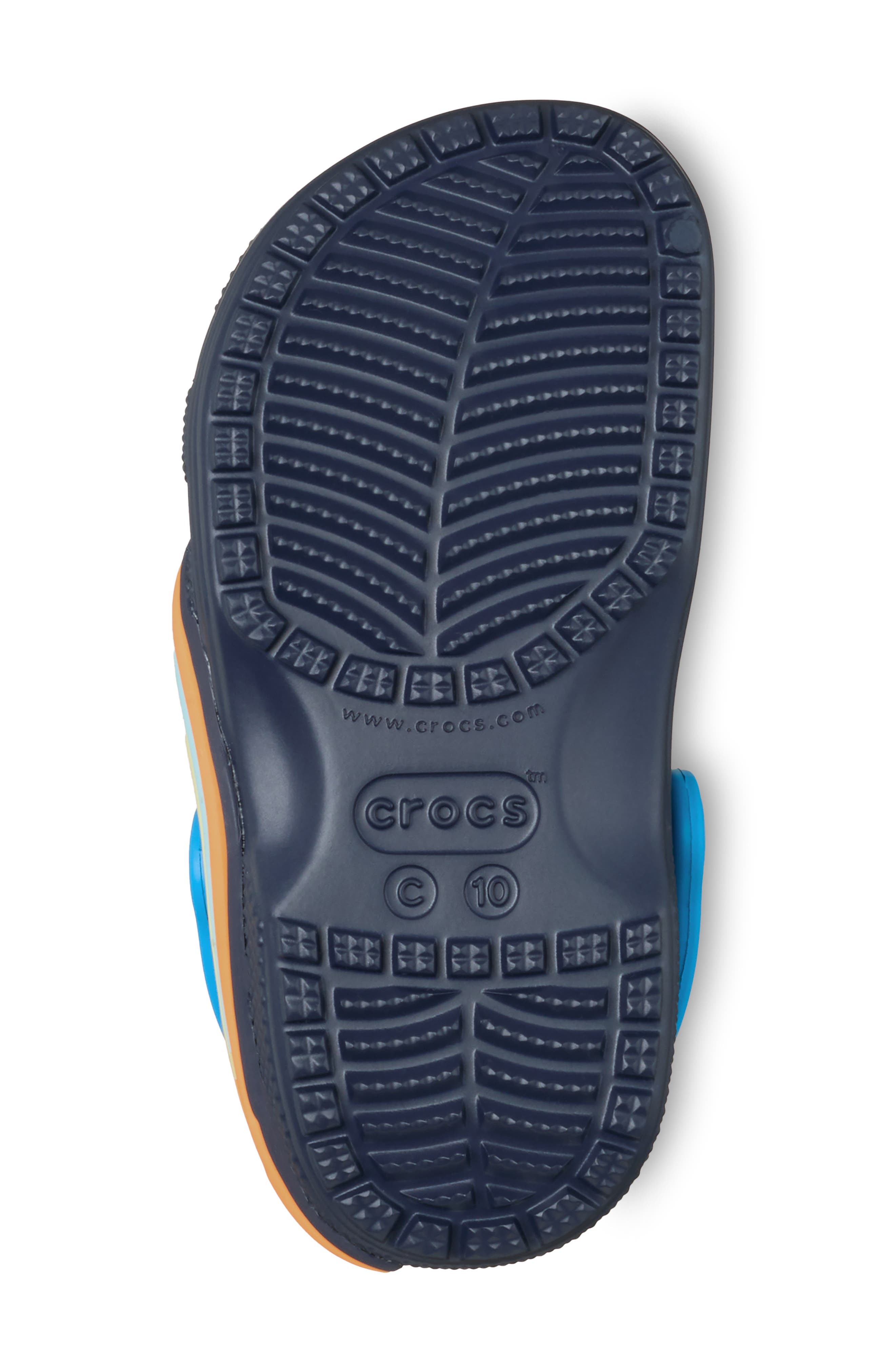 CROCS Kids' Classic UFO Light-Up Clog, Alternate, color, Navy