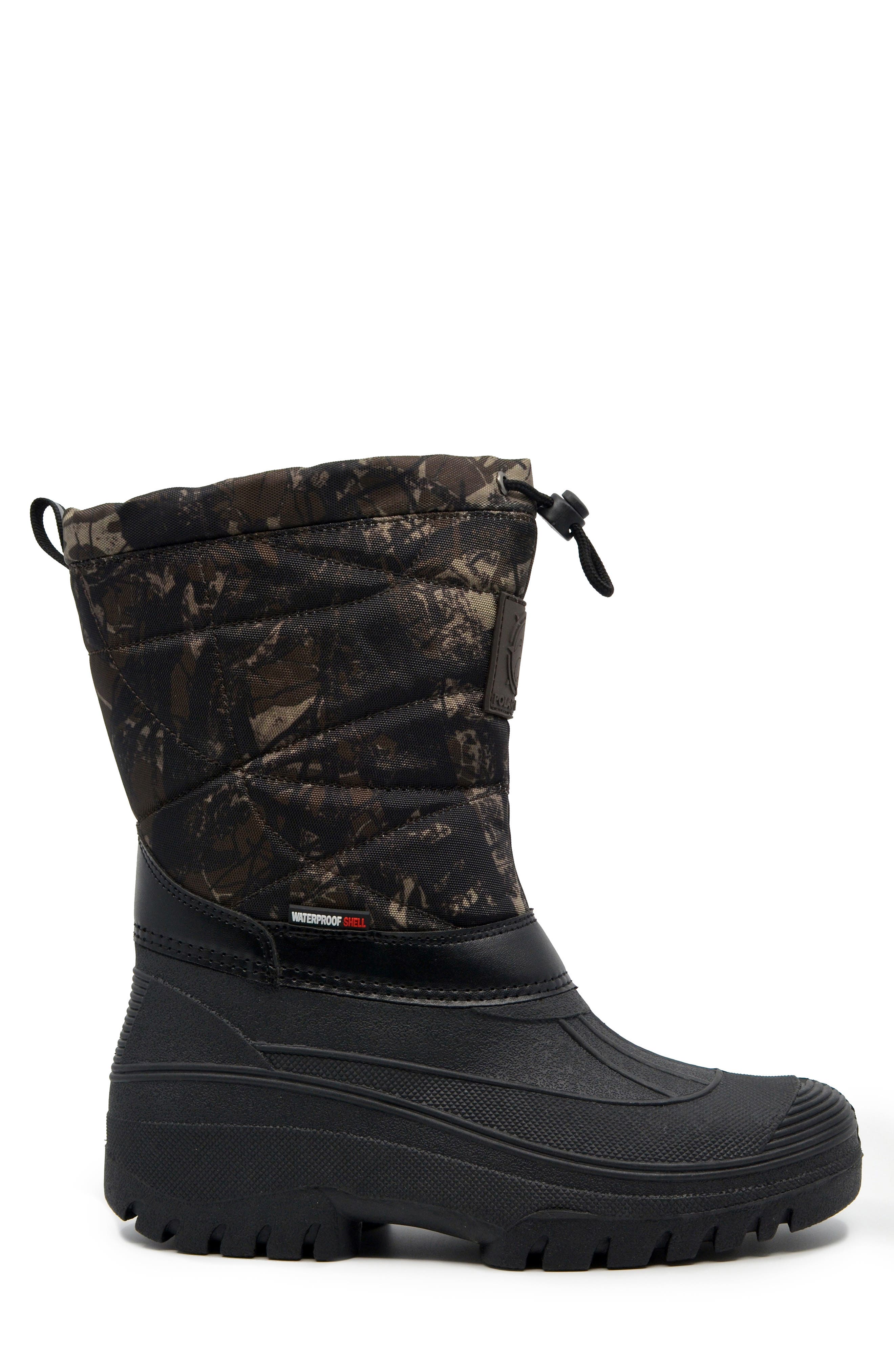 POLAR RANGE Dryden Waterproof Snow Boot, Alternate, color, Brown