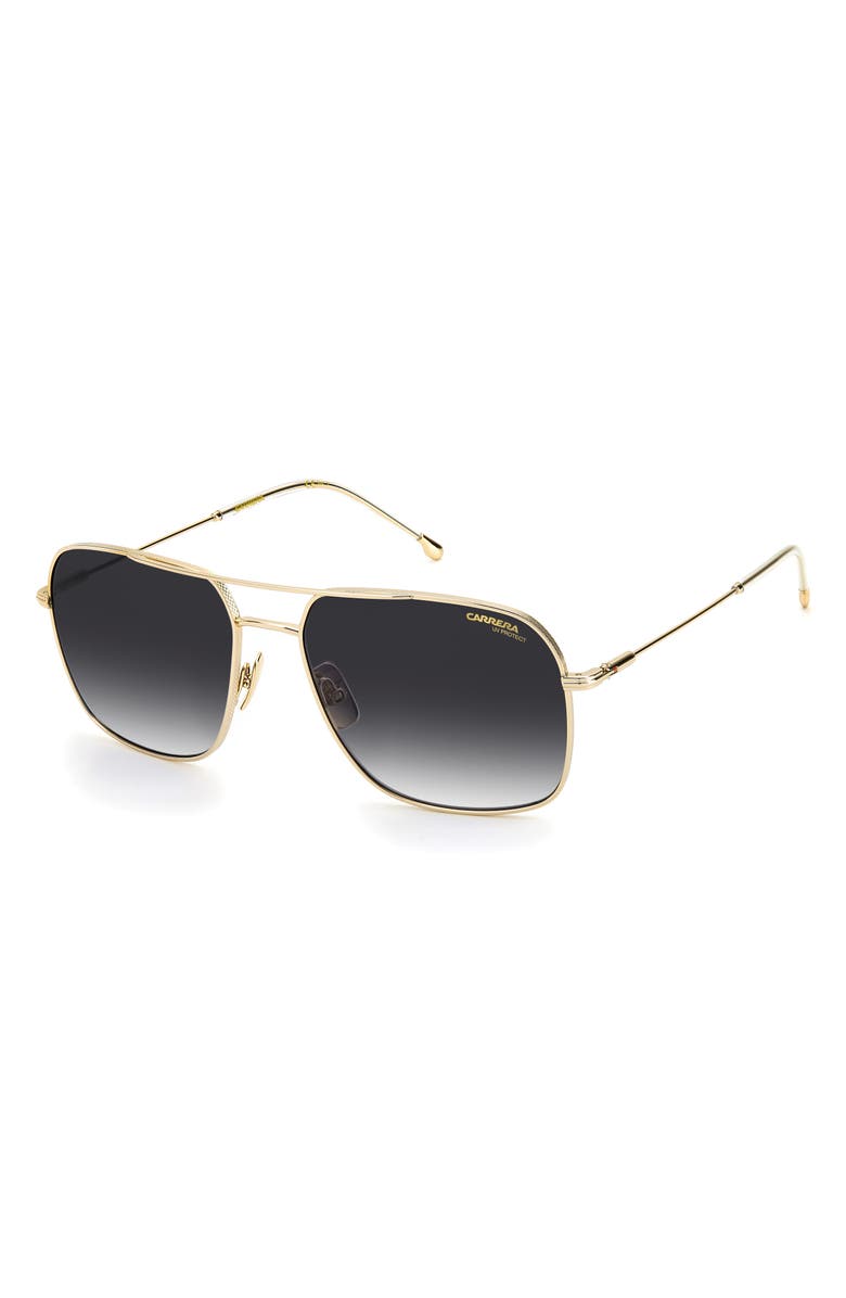 Carrera Eyewear 58mm Aviator Sunglasses, Alternate, color, 