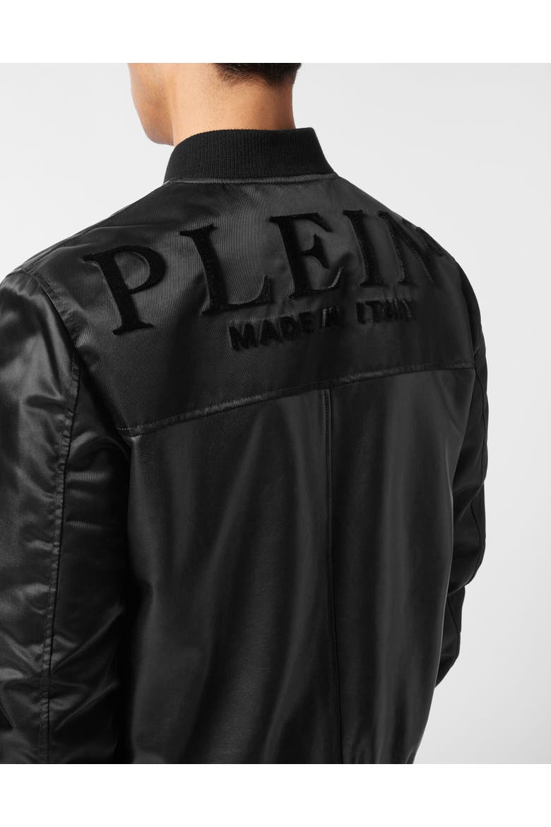 Leather Bomber Men, Alternate, color, black
