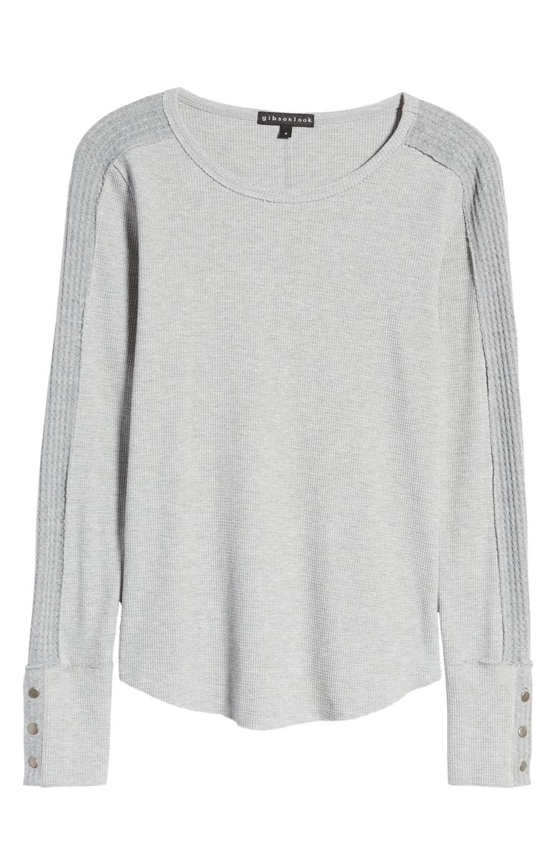 GIBSONLOOK Snap Sleeve Top, Alternate, color, 