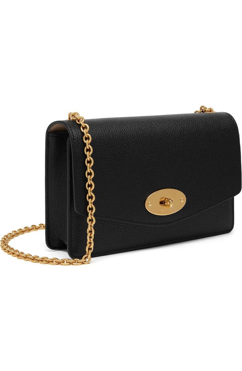 Mulberry Small Darley Leather Clutch, Alternate, color, Black