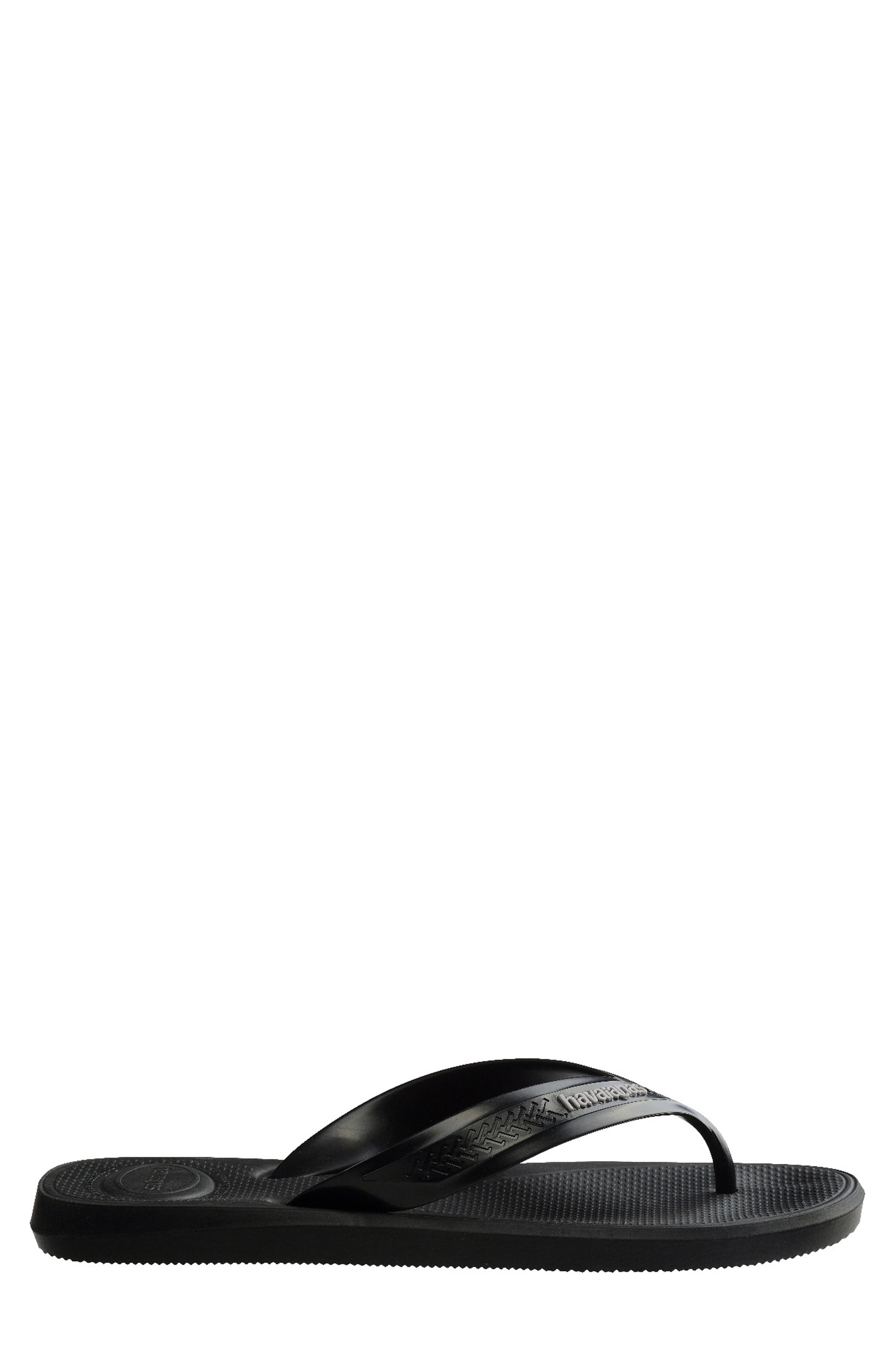 Top Max Comfort Flip Flop, Alternate, color, BLACK