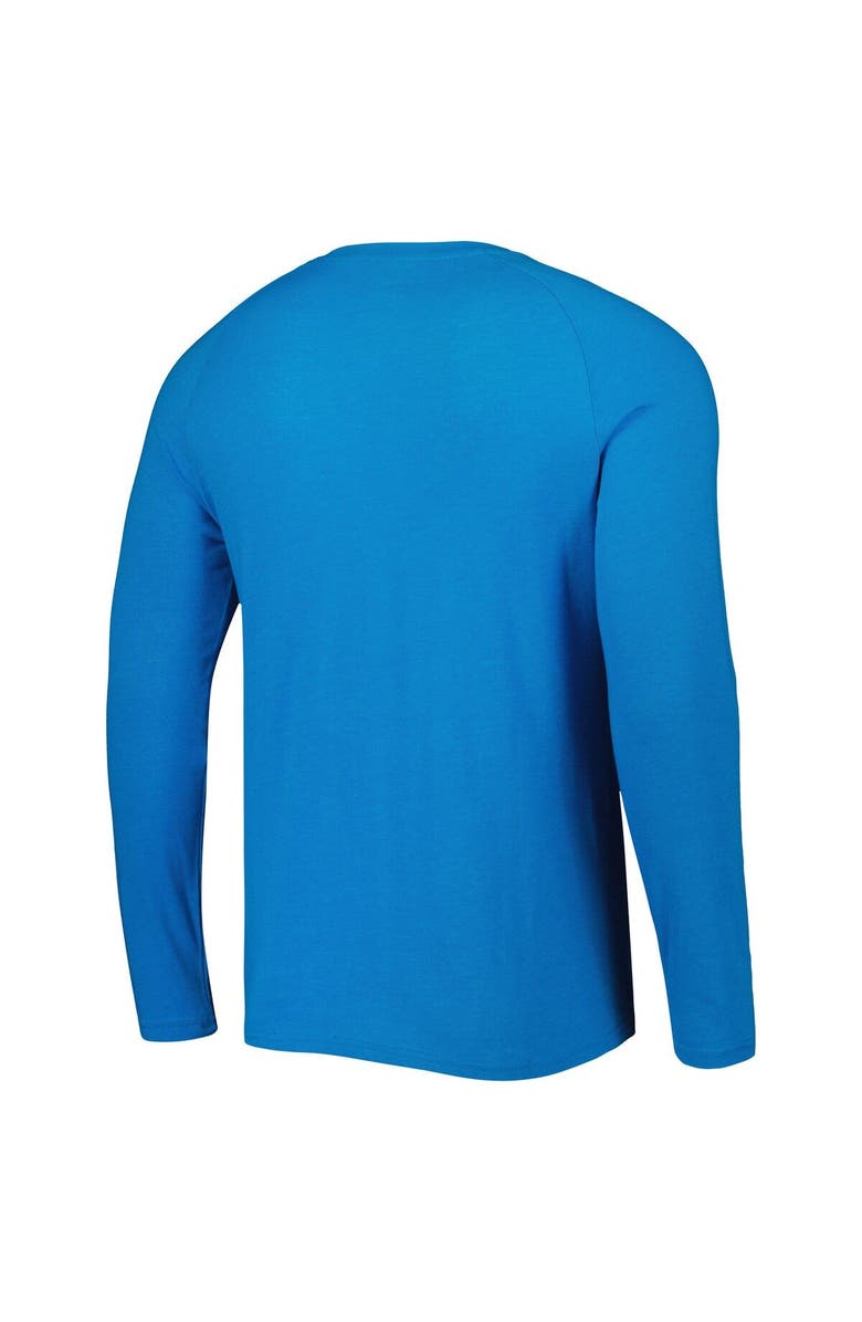 CONCEPTS SPORT Men's Concepts Sport Blue Miami Marlins Inertia Raglan Long Sleeve Henley T-Shirt, Alternate, color, 