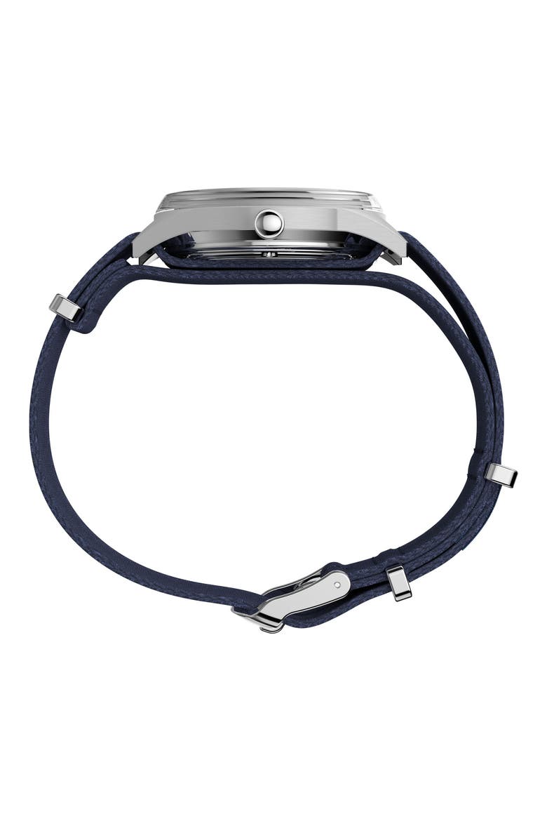 Peanuts Marlin Jet Easy Rider Fabric Strap Watch, Alternate, color, BLUE