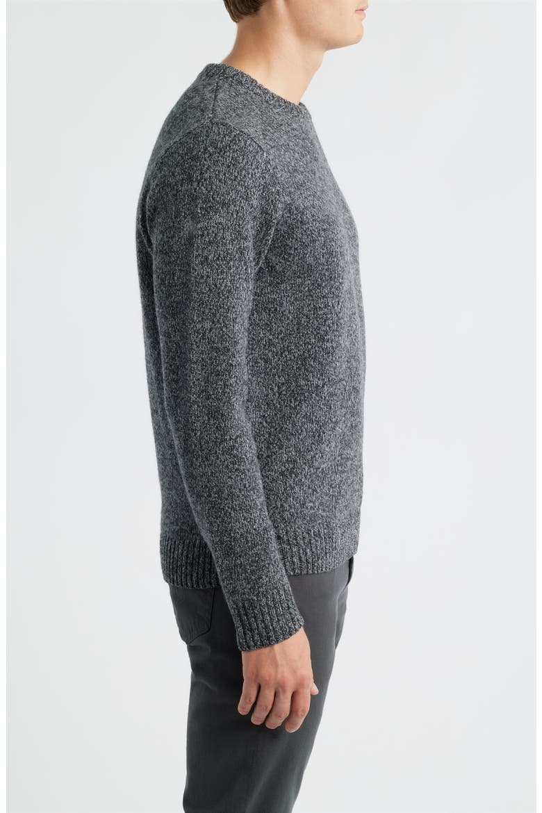 Girvan Merino Wool Sweater, Alternate, color, BLACK