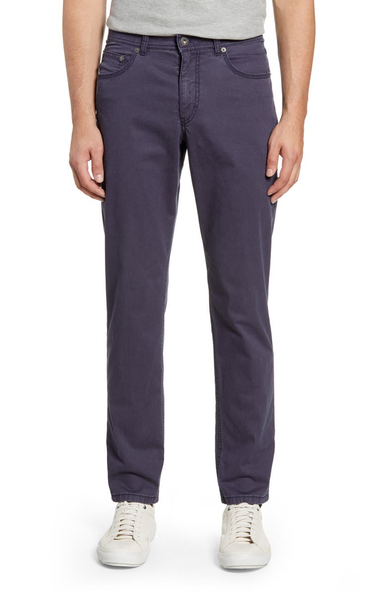 Brax Diamond Weave Stretch Dress Pants, Main, color, Dark Blue