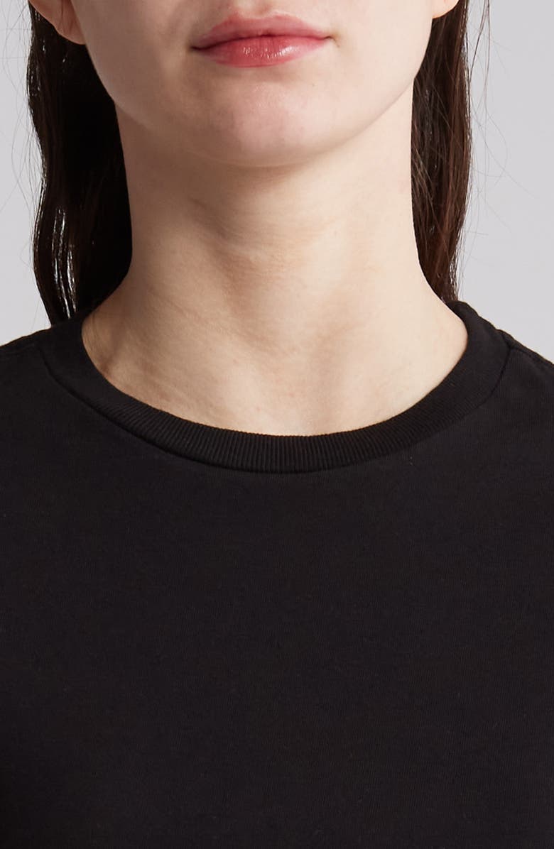 Re/Done Organic & Recycled Cotton Micro T-Shirt, Alternate, color, Black