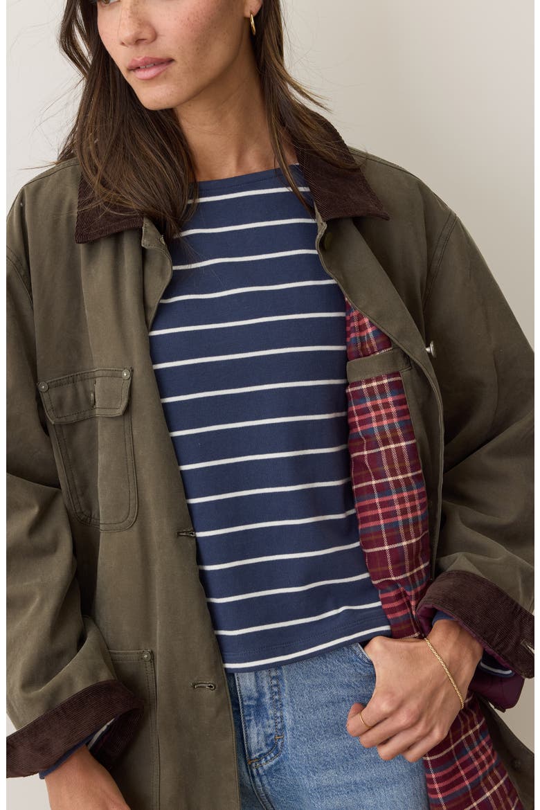 Cotton Barn Jacket, Alternate, color, OLIVE