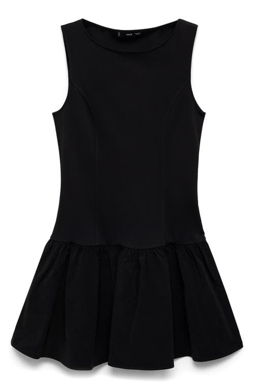 Mango Ruffle Hem Sleeve Minidress