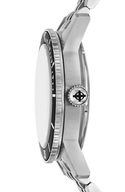 Zodiac Compression Diver Skeleton Bracelet Watch, 40mm