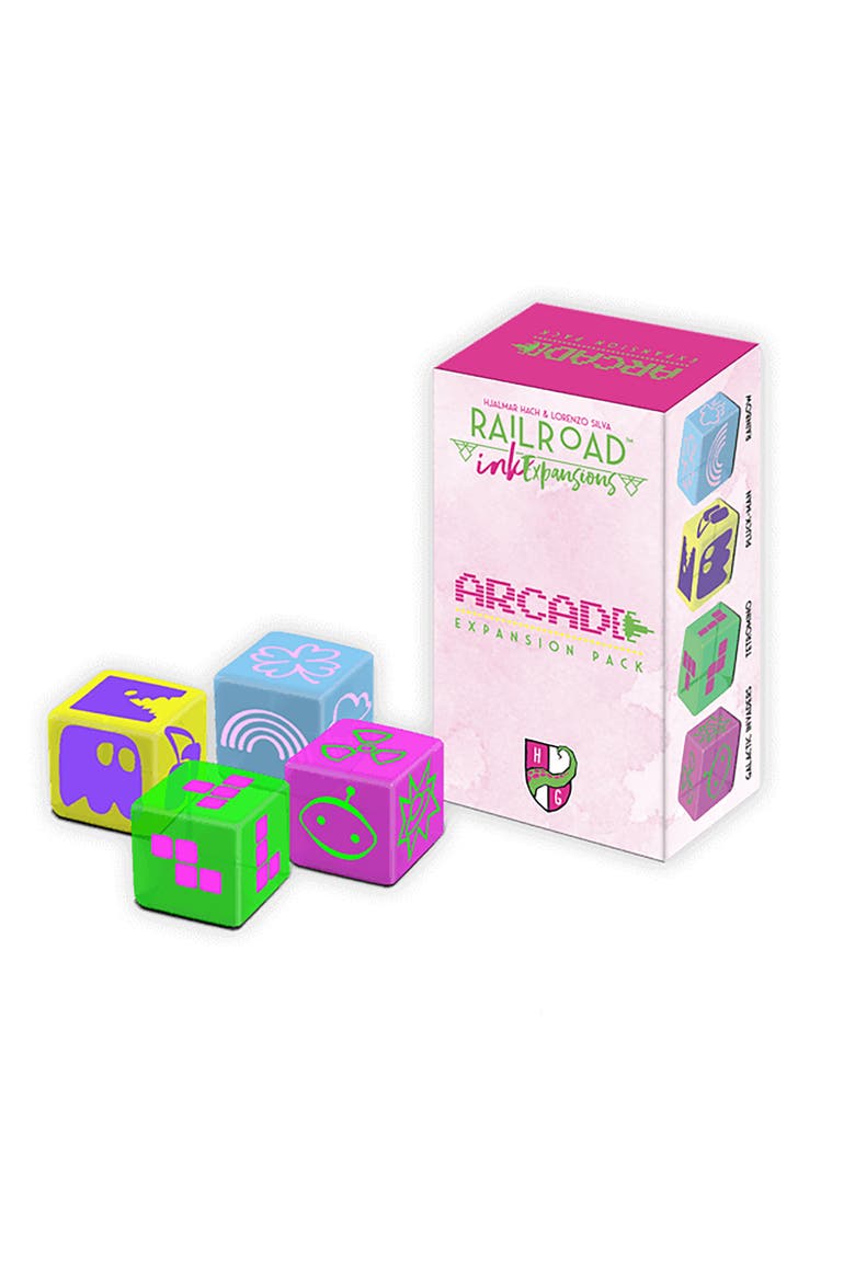 Railroad Ink Arcade Expansion Pack, 1+ Players, Alternate, color, Multicolored