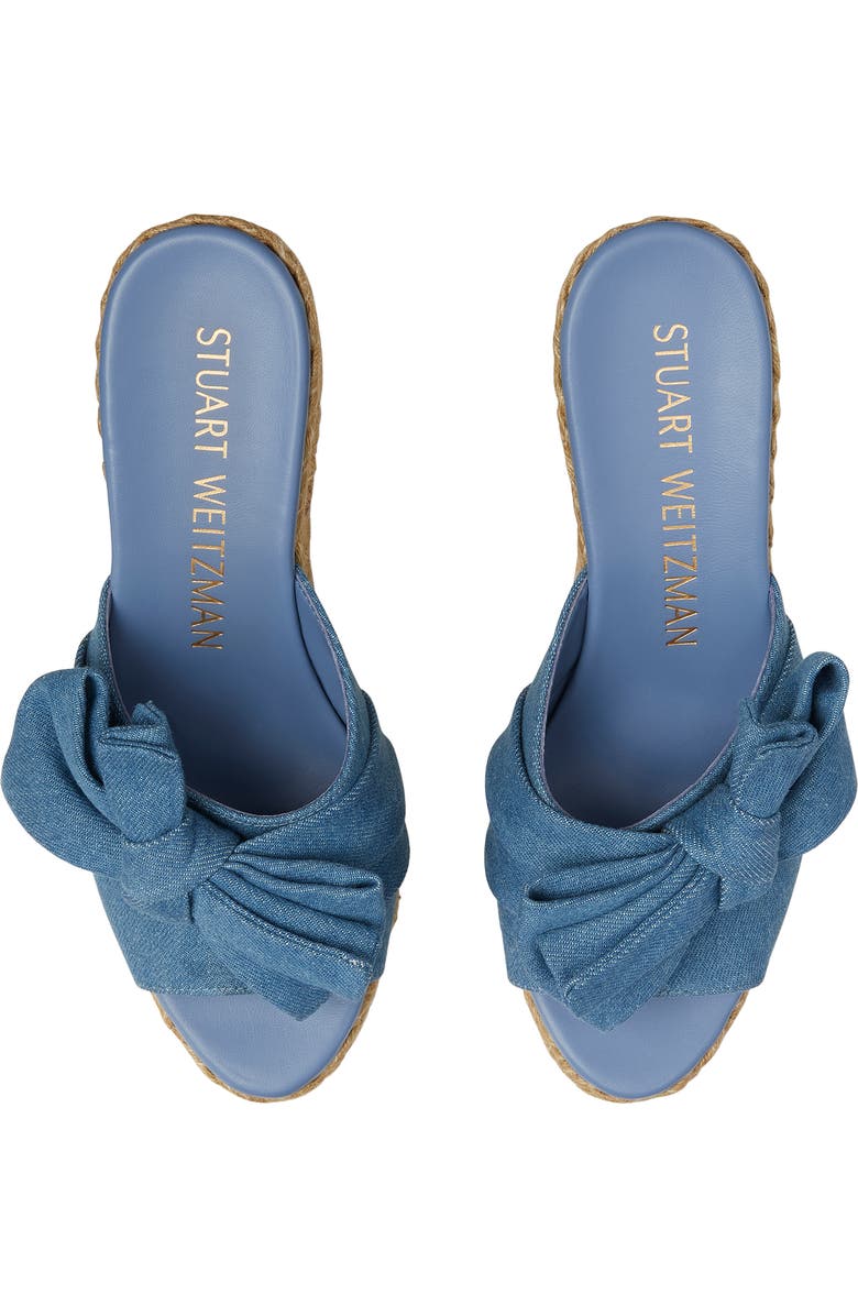 Stuart Weitzman Loveknot Espadrille Wedge Sandal, Alternate, color,
