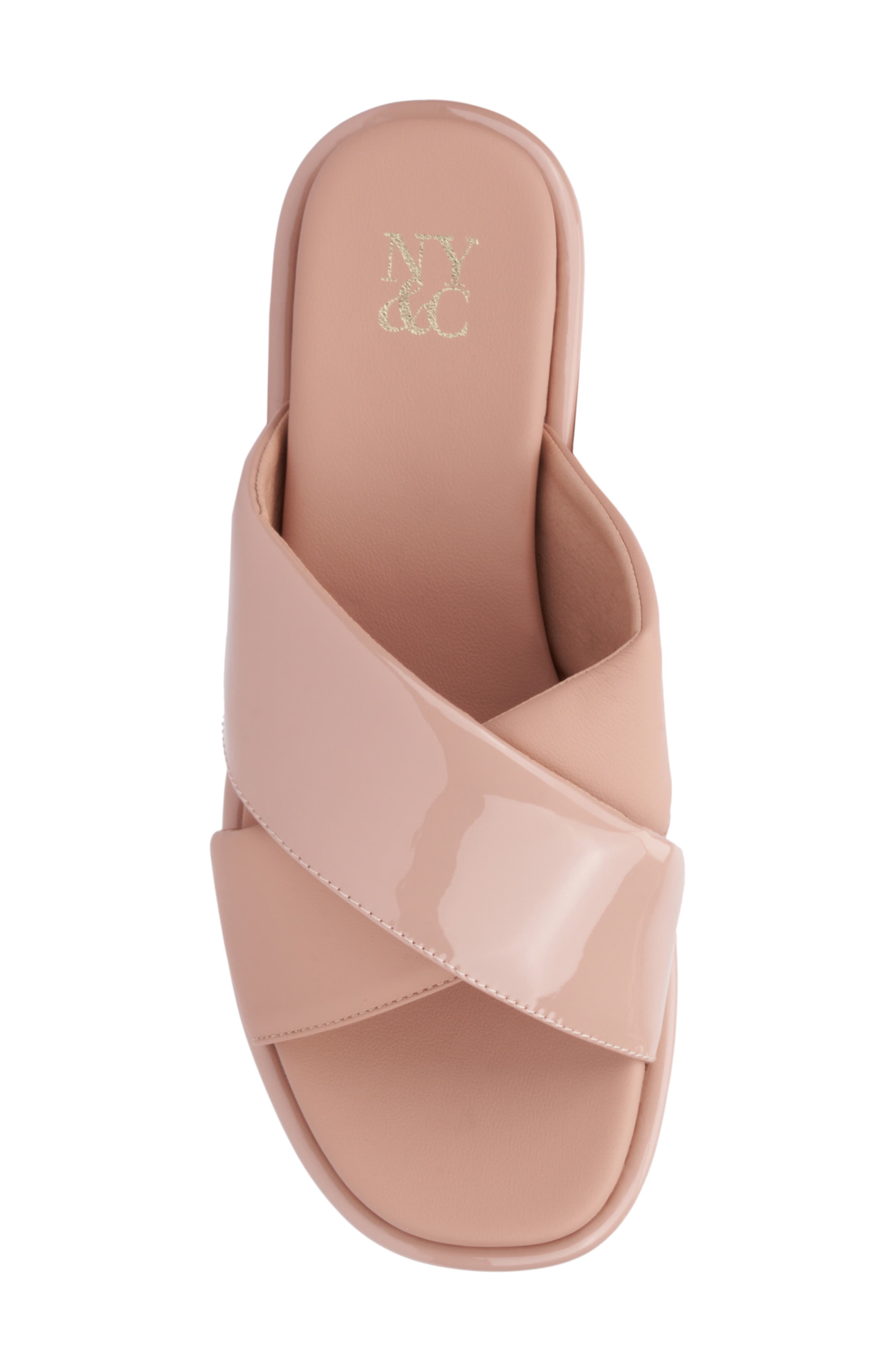 NEW YORK AND COMPANY Geralyn Slide Sandal, Alternate, color, Beige