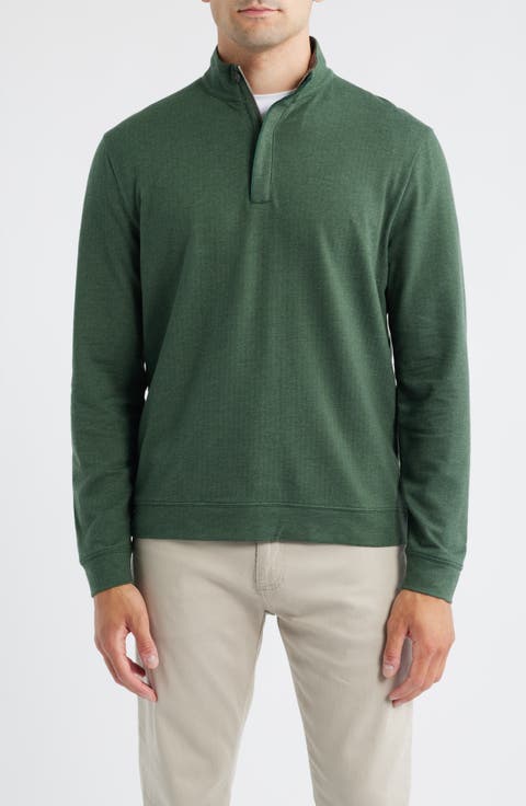 Rubin Herringbone Quarter Zip