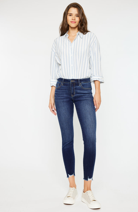 Willowbrook Essentials Mid Rise Ankle Skinny Jeans