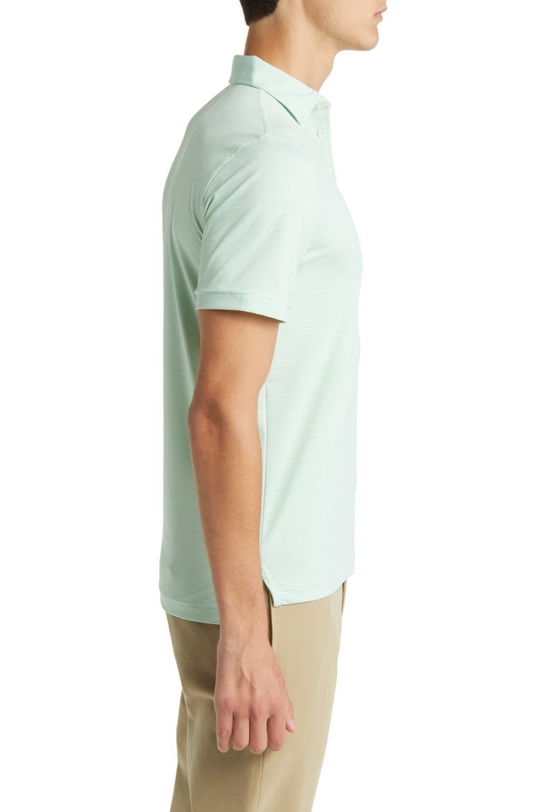 St. Jean Stripe Sankaty Performance Polo, Alternate, color, WHITE CAP / CHIVE
