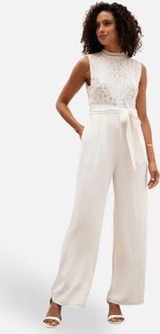 Yumi Lace Sleeveless Jumpsuit