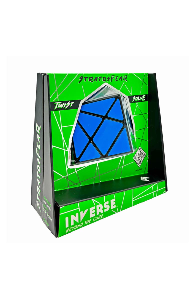 Inverse Stratosfear Twist & Solve Monochromatic Handheld Puzzle, Ages 8+, Alternate, color, Blue