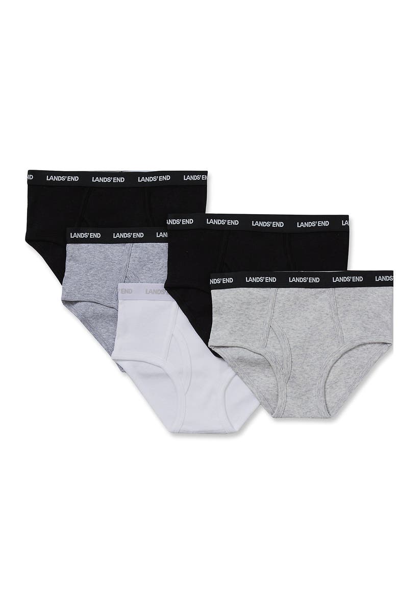 Boys Underwear Briefs 5 Pack, Main, color, White/Gray/Black