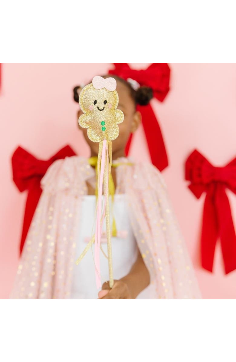 Sweet Wink Gingerbread Christmas Wand, Alternate, color, Gold