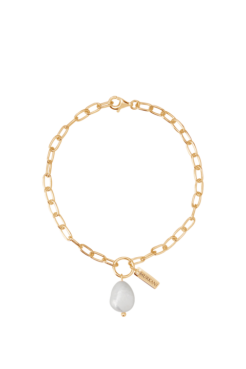Aphrodite Goddess Pearl Drop Bracelet Small