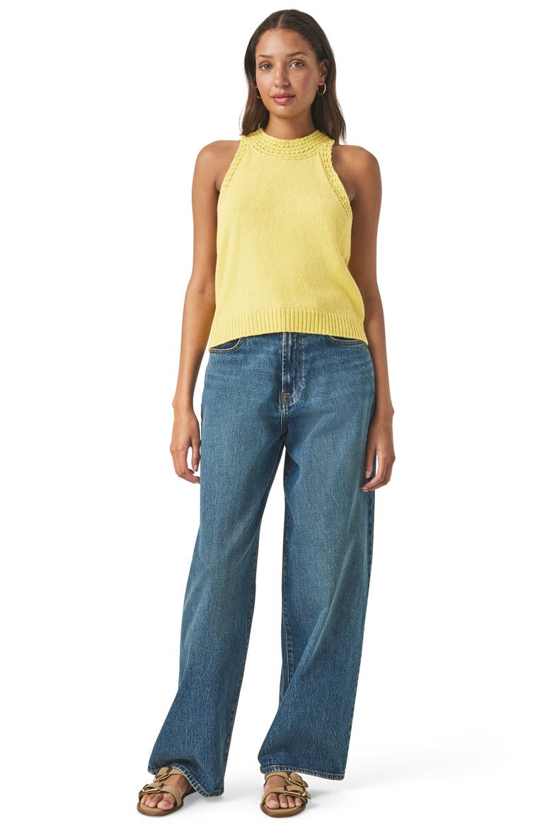 Talula Cotton Sweater Tank, Alternate, color, BUTTERCUP