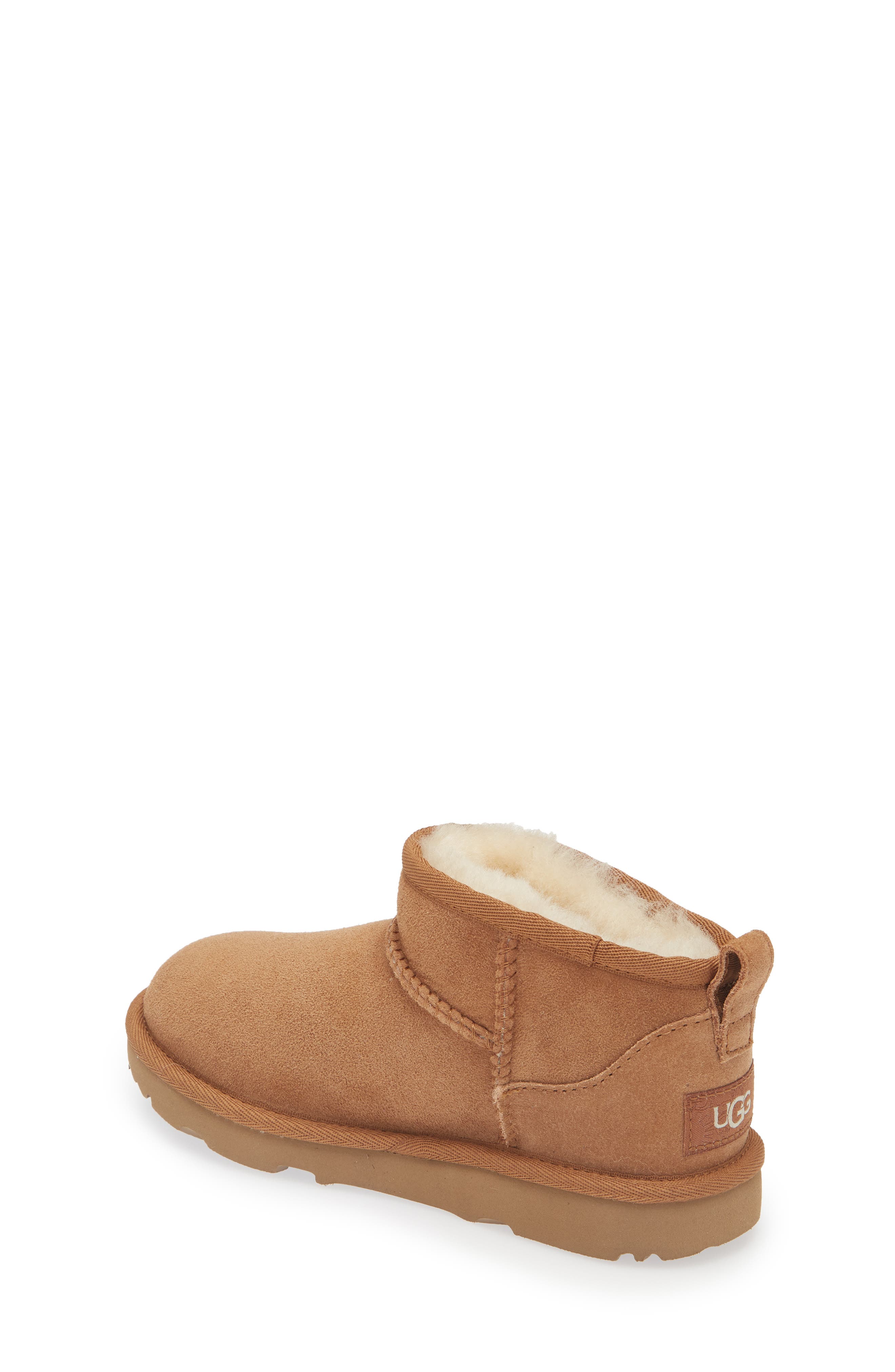 Kids' Classic Ultra Water Resistant Genuine Shearling Mini Boot, Alternate, color, CHESTNUT