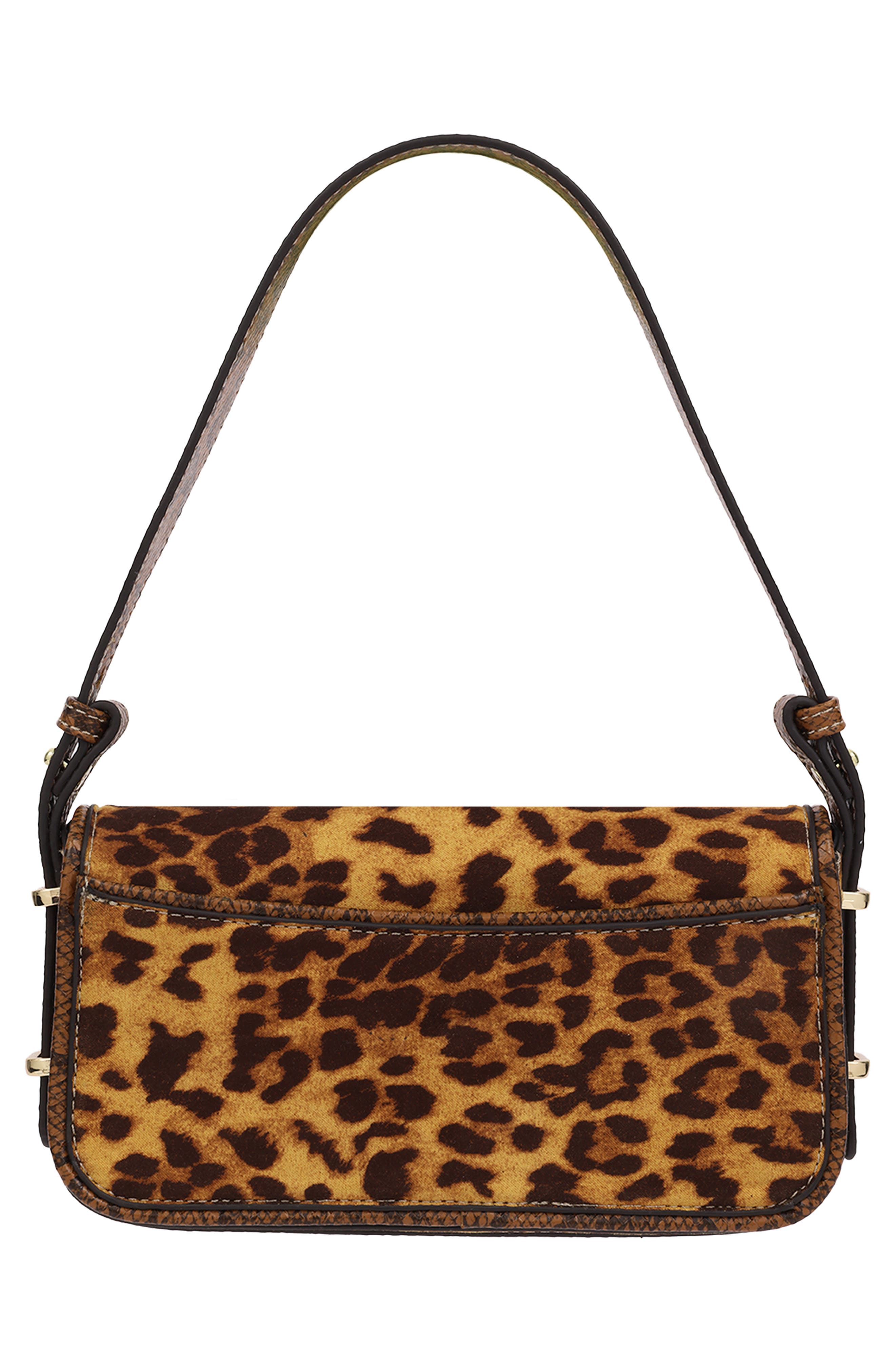 Animal Print Horseshoe Shoulder Bag, Alternate, color, MULTI