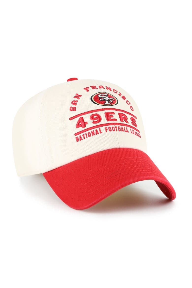 Men's '47  Natural San Francisco 49ers Windham Clean Up Adjustable Hat, Alternate, color, Natural