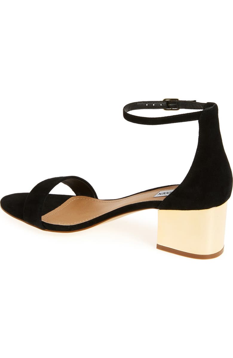 Steve Madden 'Irenee-G' Mirror Block Heel Sandal, Alternate, color,