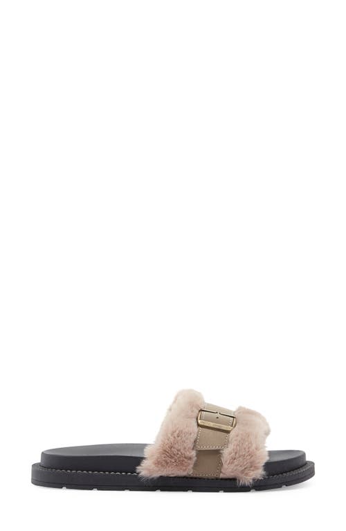 Rachel Roy Birch Faux Fur Slipper In Neutral