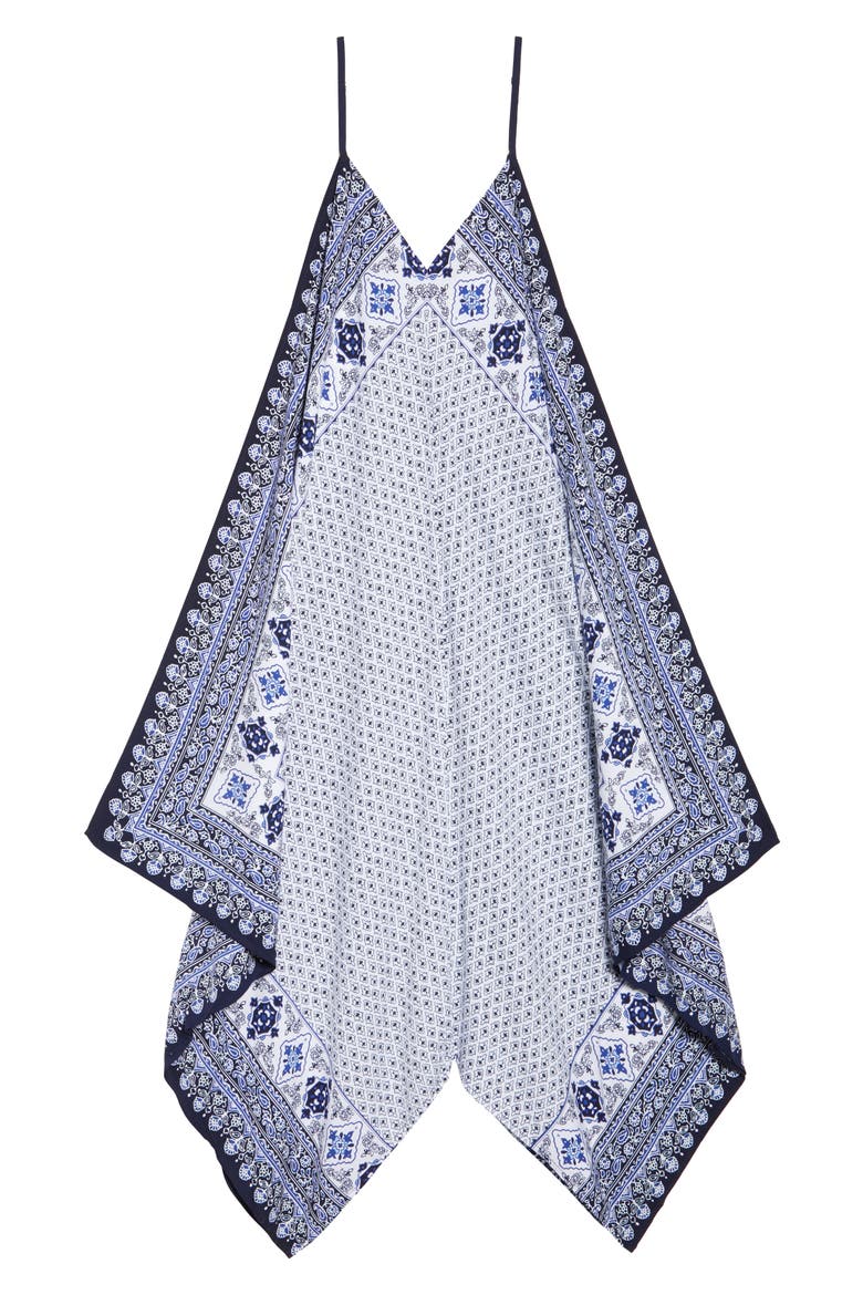Border Print Cover-Up Maxi Dress, Alternate, color, DARK SANIBEL