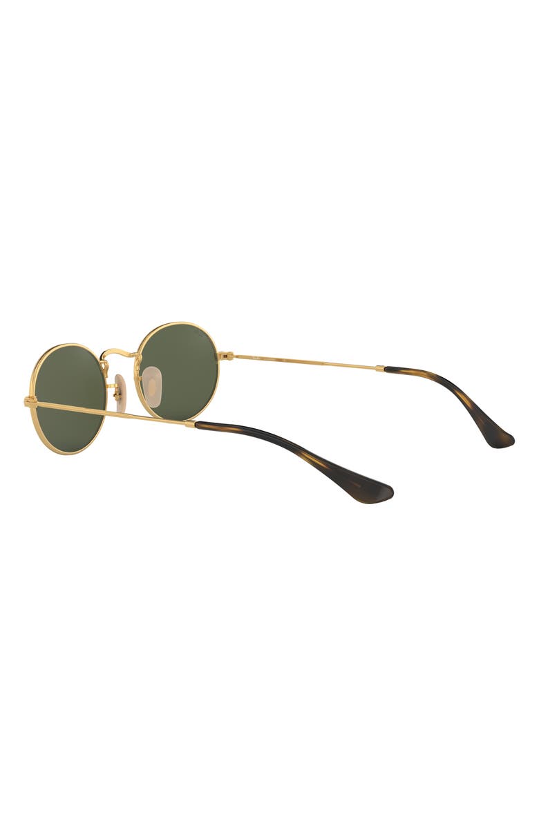 Ray-Ban 48mm Oval Sunglasses, Alternate, color, Gold Green