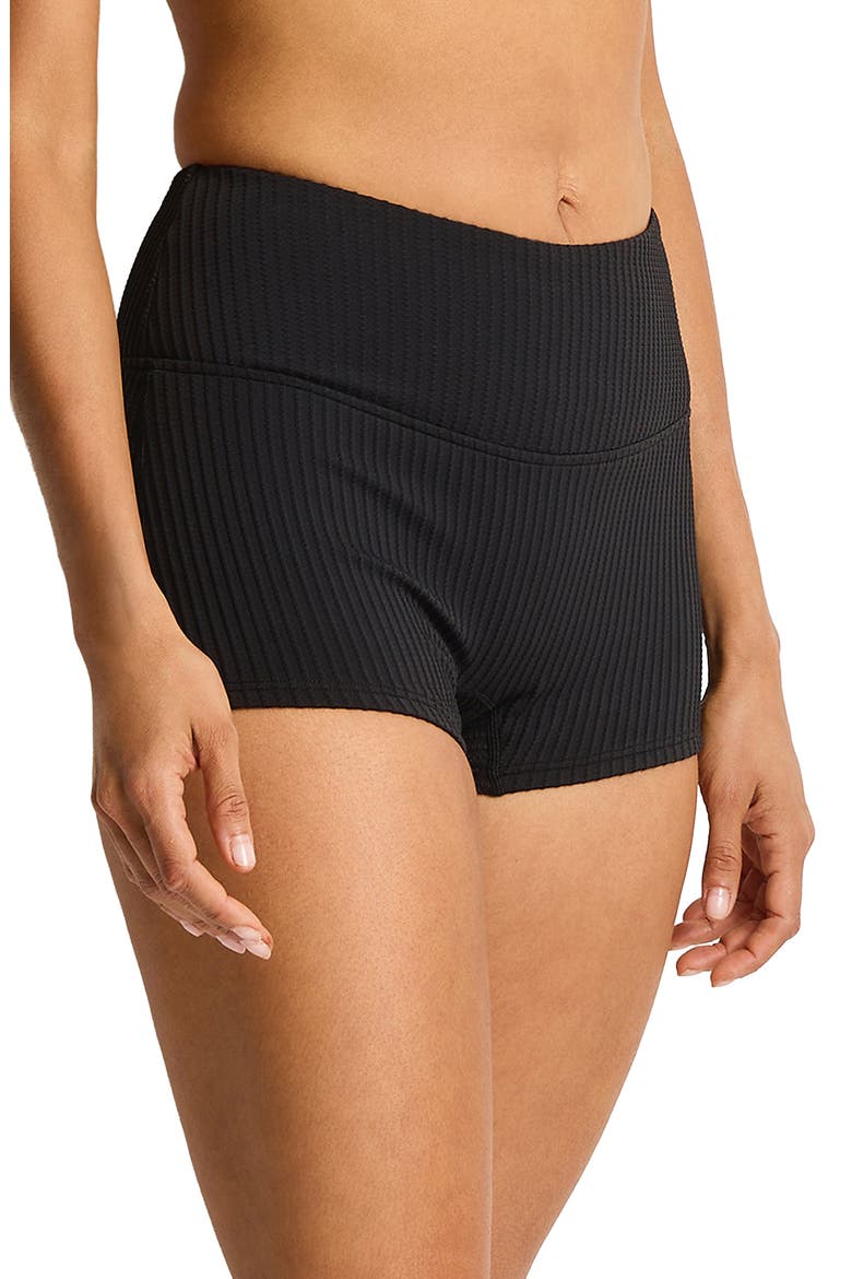 Surf Swim Shorts, Alternate, color, BLACK